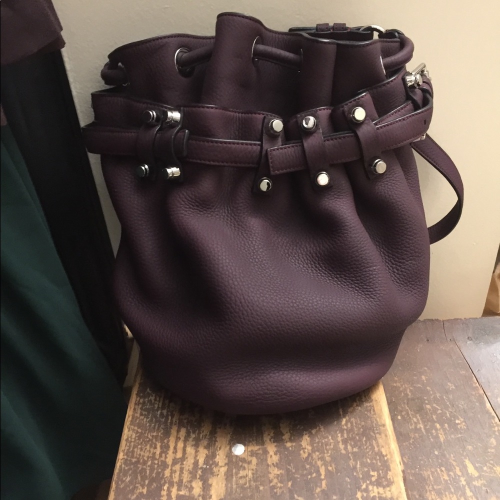 Alexander Wang Leather Purse, “Diego Bucket Bag”